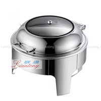 Plats de Présentation Chafing Dish de Luxe en Acier Inoxydable pour Buffet, Chauffe-Plats et Soupe, Qualité Supérieure, Vente en Gros, Prix Abordable