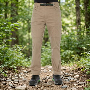Pantalones de Trabajo de Algodón de Alta Gama para Hombre, Transpirables, Resistentes, con Múltiples Bolsillos, Antiestáticos, Resistentes a Desgarros y Altas Temperaturas - Product Image 2