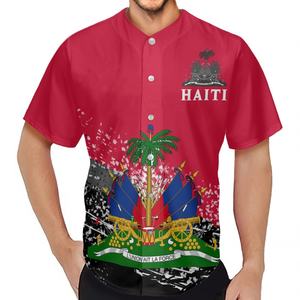 سعر منخفض مخصص عالية البيسبول جيرسي هايتي العلم الجودة للفريق زي مدرسة الكرة اللينة - Product Image 3