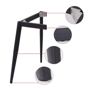 Pied de table à cadre en aluminium de qualité Ligne de production OEM bas prix d'usine bas meubles en acier au carbone table en métal pieds amovibles - Product Image 3