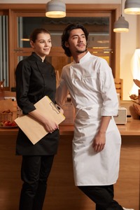 Uniforme de <span class=keywords><strong>Chef</strong></span> para Hombre, Ropa de Trabajo Profesional para Cocina y Hostelería, para Personal Culinario - Product Image 2