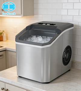 Machine à glaçons portable, machine à fabriquer des blocs de <span class=keywords><strong>glace</strong></span> de grande capacité (26 livres/24 heures), production rapide de <span class=keywords><strong>glace</strong></span> en 6 minutes - Product Image 1