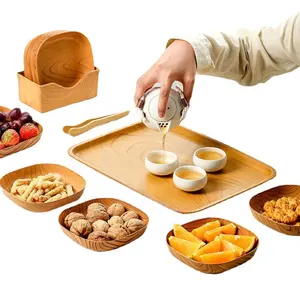 Neues Design Obst teller Geschirr Set Süßigkeiten und Nuss Servier behälter Vorspeise Tablett Lebensmittel Dessert Aufbewahrung schale