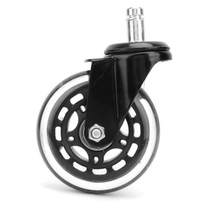 Roulettes pivotantes <span class=keywords><strong>en</strong></span> caoutchouc TPR de 2 pouces pour le mobilier de bureau Roues pivotantes à frein à 360 degrés pour la salle à manger, l'hôpital et le salon. - Product Image 2