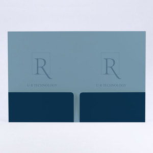 Biểu tượng tùy chỉnh A4 tập tin giấy thư mục trình bày với kinh doanh khe cắm thẻ kinh doanh Manila thư mục - Product Image 1