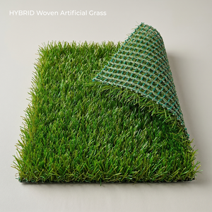 Gazon artificiel tissé à longue durée <span class=keywords><strong>de</strong></span> <span class=keywords><strong>vie</strong></span>, rouleau d'herbe synthétique imperméable, pelouse hybride pour terrain <span class=keywords><strong>de</strong></span> sport <span class=keywords><strong>de</strong></span> maternelle - Product Image 1