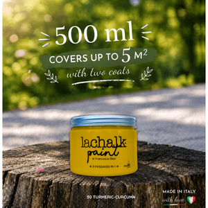 50 TURMERIC 500 ml LaChalk the evolution of <b>chalk</b> paint Where <b>chalk</b> meets resin: Hybrid <b>Chalk</b> Resin Paint made in Italy - Product Image 2