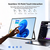 Moniteur portable Eimio 15,6 pouces, couleur calibrée, type-C, écran tactile, écran secondaire pour artistes, jeux
