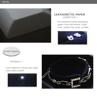 Boîtes de rangement pour bijoux en cuir PU rectangulaires faites à la main, portables, pour voyage, avec lumière LED, fermeture magnétique, multicolores, vente en gros