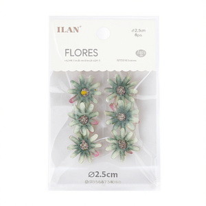 Fiori Secchi Ilan 2,5cm 6 Pezzi per Decorazioni Artigianali - Product Image 1