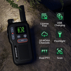Radio talkie-walkie Baofeng GT-18 sans licence pour enfants et adultes, <span class=keywords><strong>22</strong></span> canaux avec NOAA, longue portée, rechargeable, pour le camping et la randonnée, radio FRS - Product Image 4