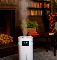 Humidificateur domestique standard au sol avec pulvérisateur de brume fraîche commercial à ultrasons de 20L avec veilleuse colorée