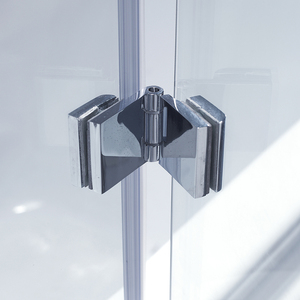 Puerta de pivote de <span class=keywords><strong>mampara</strong></span> de baño Puerta de ducha de <span class=keywords><strong>bañera</strong></span> plegable de <span class=keywords><strong>vidrio</strong></span> <span class=keywords><strong>templado</strong></span> sin marco - Product Image 5