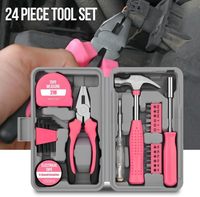 Kit de réparation pour la maison avec clés hexagonales, tournevis et pinces, un ensemble complet d'outils pour la maison au quotidien.