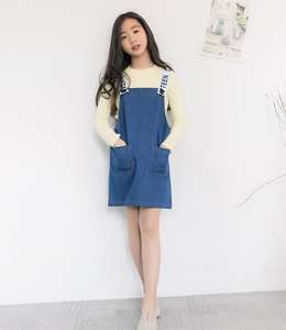 Vestido de Mezclilla de Algodón para Niños, Verano, Compras en Línea en AliExpress - Product Image 2