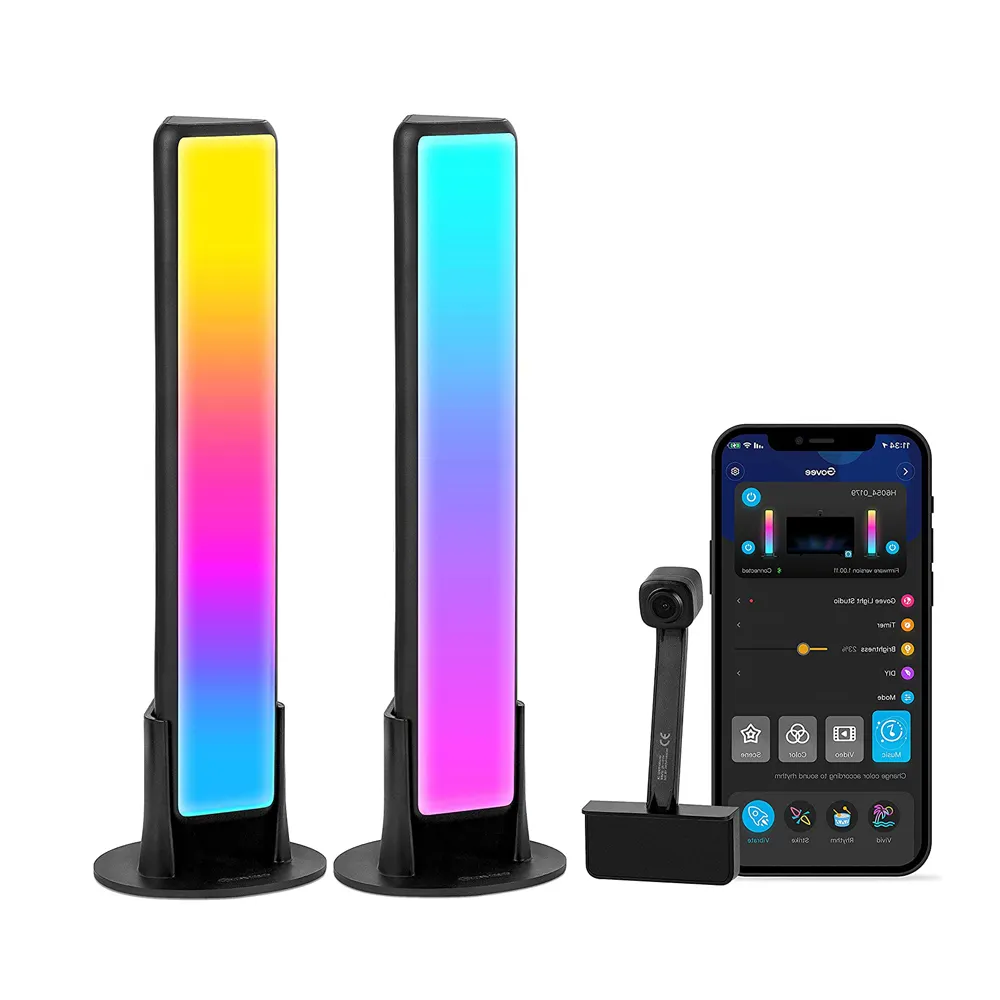 Custom Smart Led Light Bars With Rgb Colorful Wall Light App Control Music Atmosphere Night Light Diy For Game Tv Bedroom Decor