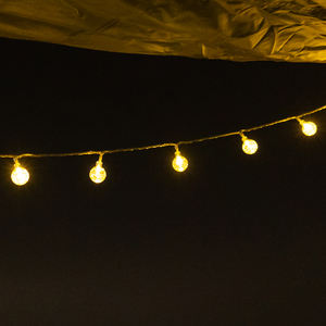 Guirnalda de Luces LED de 3V L10 M con 80 Lámparas, Blanco Cálido, PVC Transparente, Cobre y LED, para Decoración de Fiestas al Aire Libre y Camping - Product Image 6