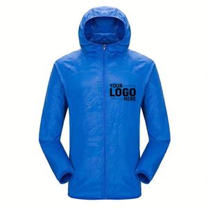 Customized Color Trendy Unisex Sun Protection <b>Jacket</b>, Custom Logo Waterproof Windbreaker for Hiking & Outdoor - Product Image 3