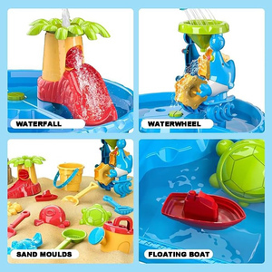 Cát Nước Chơi Trung Tâm Vòng Cát Và Nước Bảng Thiết Lập Với Cát Khuôn, Xẻng, Tưới Nước Có Thể Cho Trẻ Em Mùa Hè Bãi Biển Hoạt Động Đồ Chơi - Product Image 4