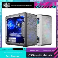 Cooler Master Q300L Q500 Mid Tower MicroATX Steel Desktop Computer Case with Side Transparent Panel