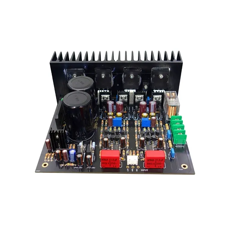BRZHIFI M4 Clone Vòng Tròn Anh Nổi Tiếng Sugden SF60 DIY Amplifier PCB Bộ Dụng Cụ 150 Wát * 2 Nhật Bản Ống Tản Nhiệt Amp Stereo Amps Board