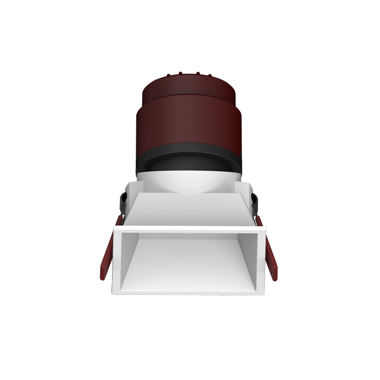 COB утопленный квадратный высококачественный светодиодный прожектор 7 Вт, антибликовый Точечный светильник, потолочный комнатный точечный светильник