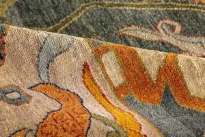 Natural Wool and Silk Tibetan Carpet Hand Knotted Handmade Luxury Rug for High End Home Decoration Hotel Interiors and Designer - Product Image 2