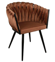Chaise de salle à manger élégante, moderne et minimaliste avec dossier de soutien, portable pour la maison, l'hôtel, le restaurant, le bureau, le café, la boutique