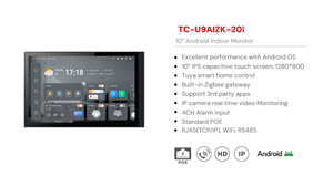 Panel kontrol Gateway Tuya Zigbee dengan interkom cerdas, layar kontrol dinding otomatisasi hidup pintar Wifi saklar pintar - Product Image 6