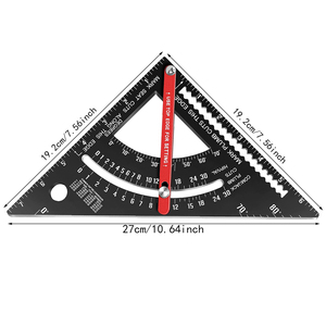 <span class=keywords><strong>Équerre</strong></span> de charpentier <span class=keywords><strong>réglable</strong></span> de 7 pouces en alliage d'aluminium, <span class=keywords><strong>équerre</strong></span> d'angle <span class=keywords><strong>réglable</strong></span>, règle de marquage et de mesure pour charpentier, outils de menuiserie - Product Image 2