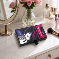Coffret Cadeau Rouge à Lèvres Tatouage Personnalisé avec Coton-Tiges et Teinte pour les Lèvres, 20 Pièces, Emballage Rigide, Teinte ROSE RED, OEM, Lamination Mate, Éponge