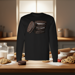 Camiseta de manga larga con diseño de galleta rellena de crema de chocolate - Product Image 3