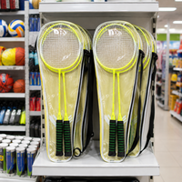 Raquette de badminton en alliage de fer 66 cm avec sac Oxford pour entraînement et équipes – Commande en gros
