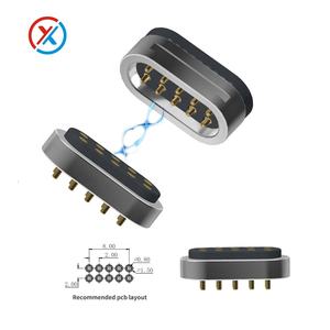Chine personnalisé 4PIN 5PIN 10PIN connecteur magnétique d'électrode élastique à courant élevé broche Pogo magnétique - Product Image 2