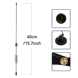 Antenne magnétique double bande 2,15/3dBi Gain 15,7 pouces pour véhicule avec câble coaxial pour communication bidirectionnelle - Product Image 4