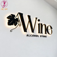 Enseigne LED personnalisée pour entreprise, lettres rétroéclairées, enseigne extérieure pour devanture de magasin, panneau lumineux en acrylique pour nom de magasin