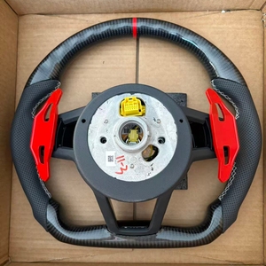 Volant en fibre de carbone pour <span class=keywords><strong>Audi</strong></span> A1 A4 A5 S4 S5 Q3 Q7 Q5 8R TT 8S R8 A6 C7 C8 Q7 A7 R8 S6 RS6 RS7 <span class=keywords><strong>A3</strong></span> Volant <span class=keywords><strong>sport</strong></span> - Product Image 4