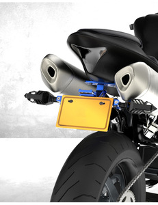 Soporte de luz de señal de giro LED para Yamaha MT07 MT10 para Kawasaki Z750 Z800 para <span class=keywords><strong>BMW</strong></span> R1200-Motorcycle accesorio de soporte de matrícula - Product Image 6