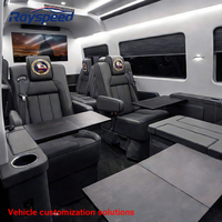 Siège VIP de capitaine pour fourgon Mercedes Sprinter W906 de luxe 2012 avec aluminium et cuir, couleur et logo personnalisés