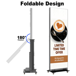 Có thể gập lại LED Poster Màn hình p1.86 xách tay kỹ thuật số LED hiển thị đứng thương mại kỹ thuật số biển cho quảng cáo và các sự kiện - Product Image 4