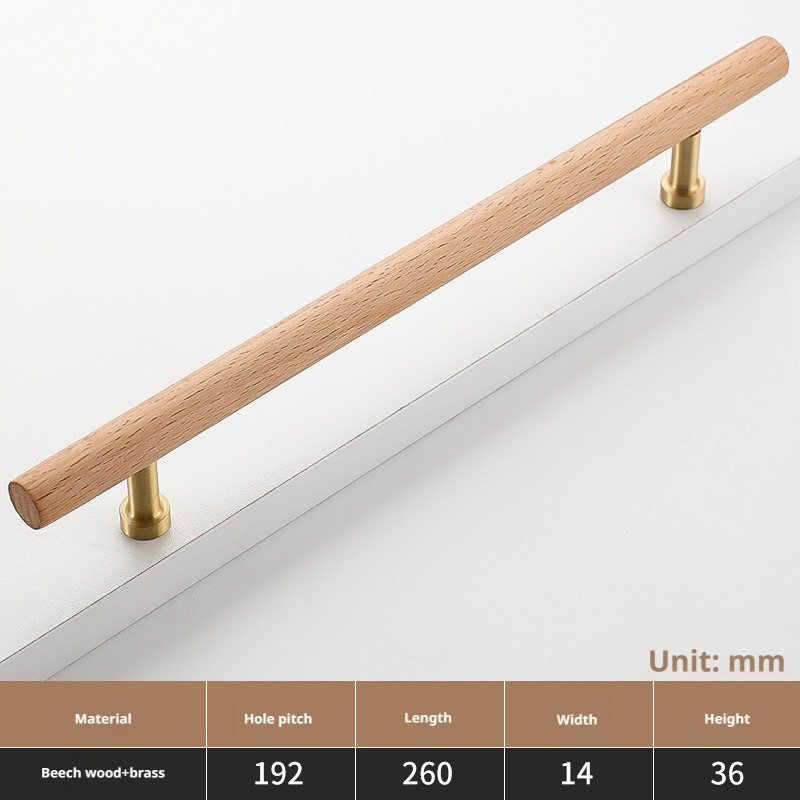 8877# Bois de hêtre, entraxe de perçage 192 mm