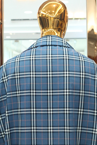 Tissu pour chemises en bambou, polyester et élasthanne, à chevrons, fil teint 50S, infroissable, pour chemises décontractées élégantes pour hommes - Product Image 5