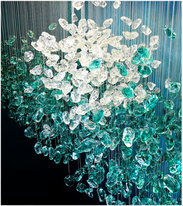 Moderne kunden spezifische Dekoration Kristallglas Luxus Hochzeit Pendel leuchte Projekt Big Hotel Lobby Kronleuchter - Product Image 4