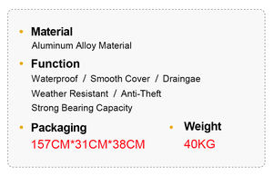 Cubierta de Tonneau bloqueable de aluminio retráctil Zolionwil para cubierta de cama de camioneta Ram 1500 para Hilux Tacoma <span class=keywords><strong>Chevrolet</strong></span> Silverado - Product Image 6