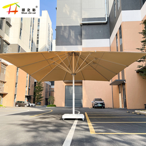 Parasol Rétractable Électrique en Aluminium de Grande Taille (4m-9m) avec Télécommande LED pour Restaurant et Hôtel, Personnalisable avec Logo, Pliant - Product Image 3