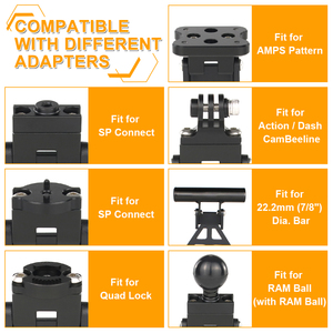 Waximoto Compatibile con <span class=keywords><strong>Royal</strong></span> <span class=keywords><strong>Enfield</strong></span> <span class=keywords><strong>Continental</strong></span> <span class=keywords><strong>GT</strong></span> 650 Interceptor 650 Parabrezza Aftermarket Staffa di Navigazione in Acciaio Supporto GPS - Product Image 3