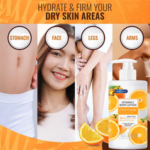 Etiqueta privada 300ml Hombres Mujeres Anti Manchas oscuras Hidratante Blanqueamiento Vitamina C Cúrcuma Ácido Kójico Loción corporal - Product Image 2