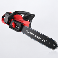 Tronçonneuse sans fil 16 pouces, portable, pour la coupe d'arbres, de bois de chauffage, de jardinage, de foresterie, outil direct d'usine, fiable, de haute qualité