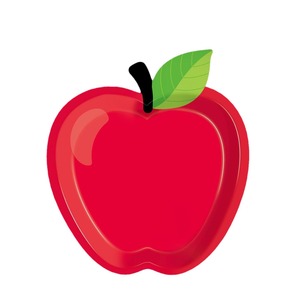 Apple Shaped <b>Paper</b> Plates 10 Pack Disposable Party Supplies For Children Birthday Dessert Snack Plates - Product Image 5