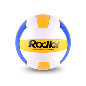 Ballon de volley-ball d'entraînement personnalisé en PVC, taille officielle 5, intérieur/extérieur, toucher doux, revêtement en caoutchouc PVC-PU, coutures durables, poids 260-280g - Product Image 6